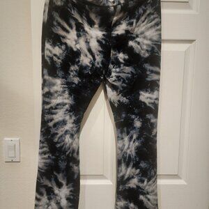 Blue Tie Dye Stretch Leggings Juniors XL